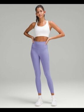 Lululemon Wunder Train High-Rise Tight with Pockets 25"Dark Lavender size 8